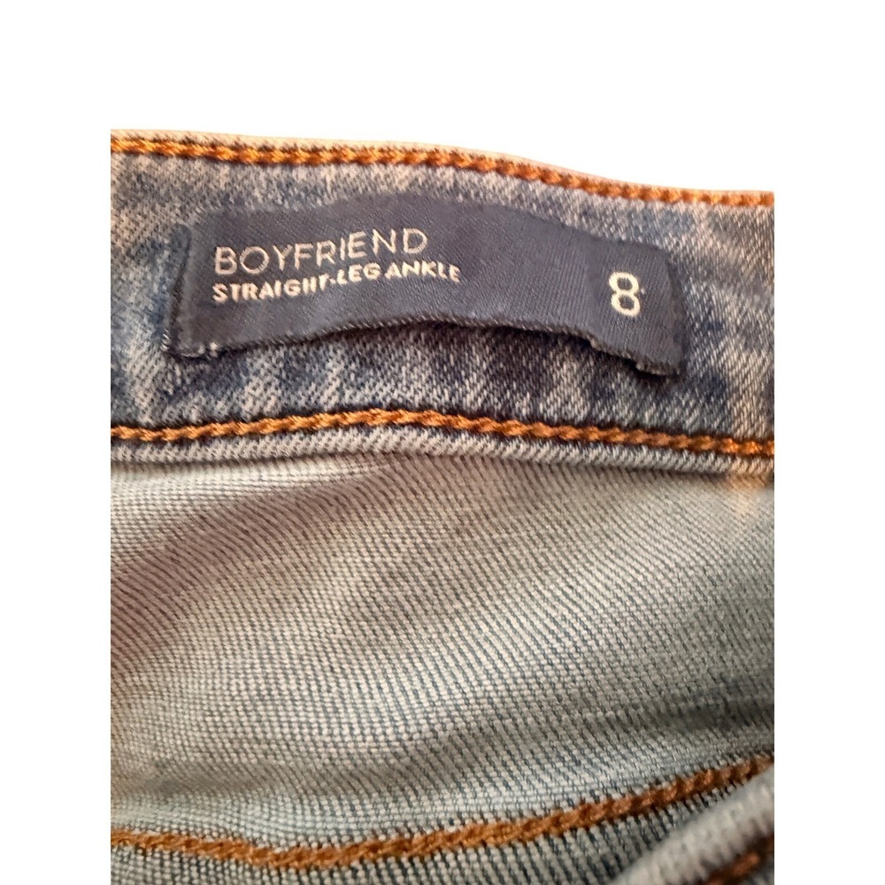 Casual Office Everyday JJill Boyfriend Ankle Straight Leg Jeans Size 8 - Picture 3 of 12